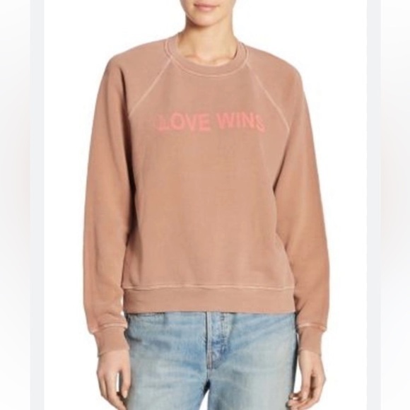 Elizabeth and James Tops - Elizabeth and James XS Love Wins crewneck VGUC